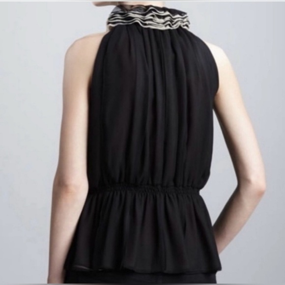#62 ROBERT RODRIGUEZ • NEIMAN MARCUS FOR TARGET • RUFFLE PEPLUM TOP - Picture 4 of 11